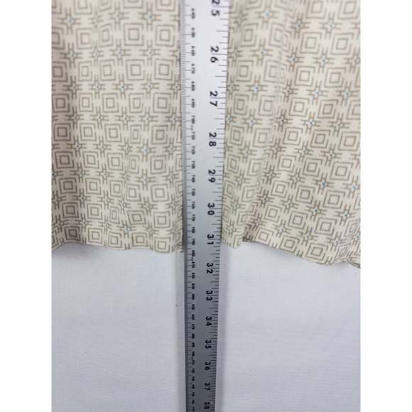 Vintage Silk Circa 1969 Shirt Mens 2XL Geometric Silk Blend Button Up Coastal - Picture 5 of 6